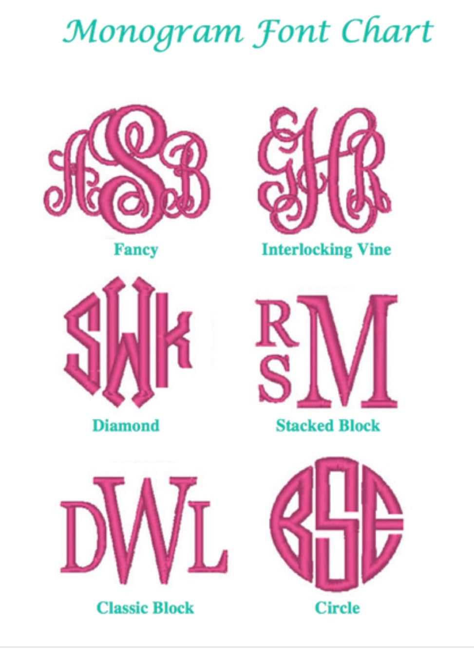 Monogram (add on)
