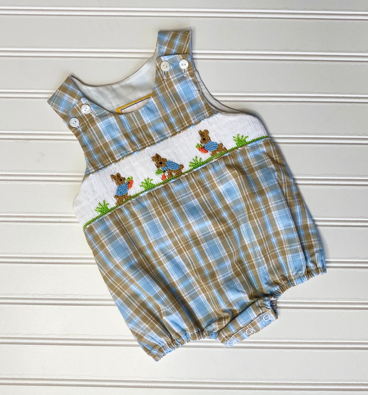 Smocked Bunny Boys Short Set & Bubble