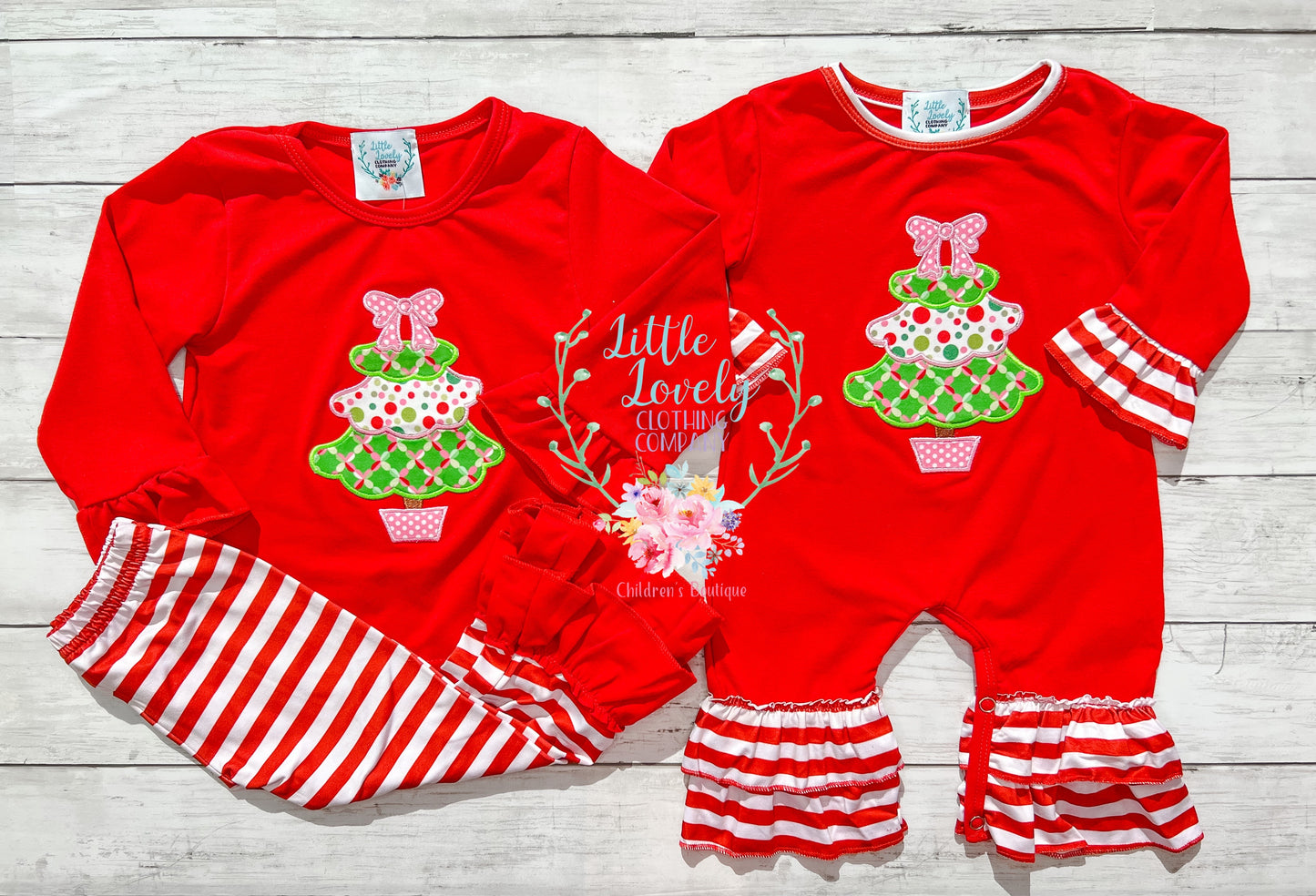 Fancy Christmas Tree Girls Set