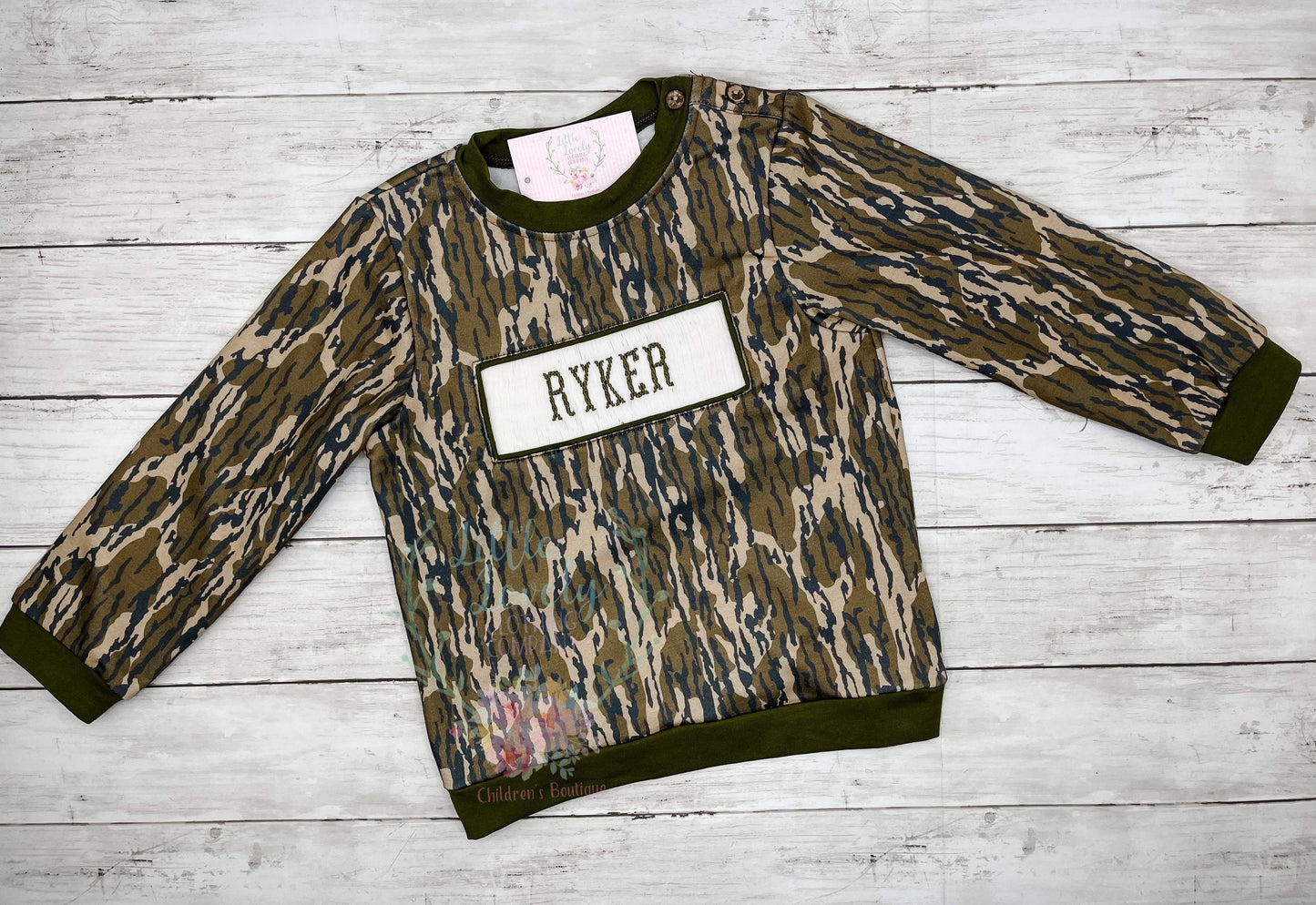 Camo Ryker Smock Pullover