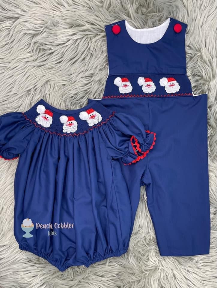 Navy Smock Santa Longall