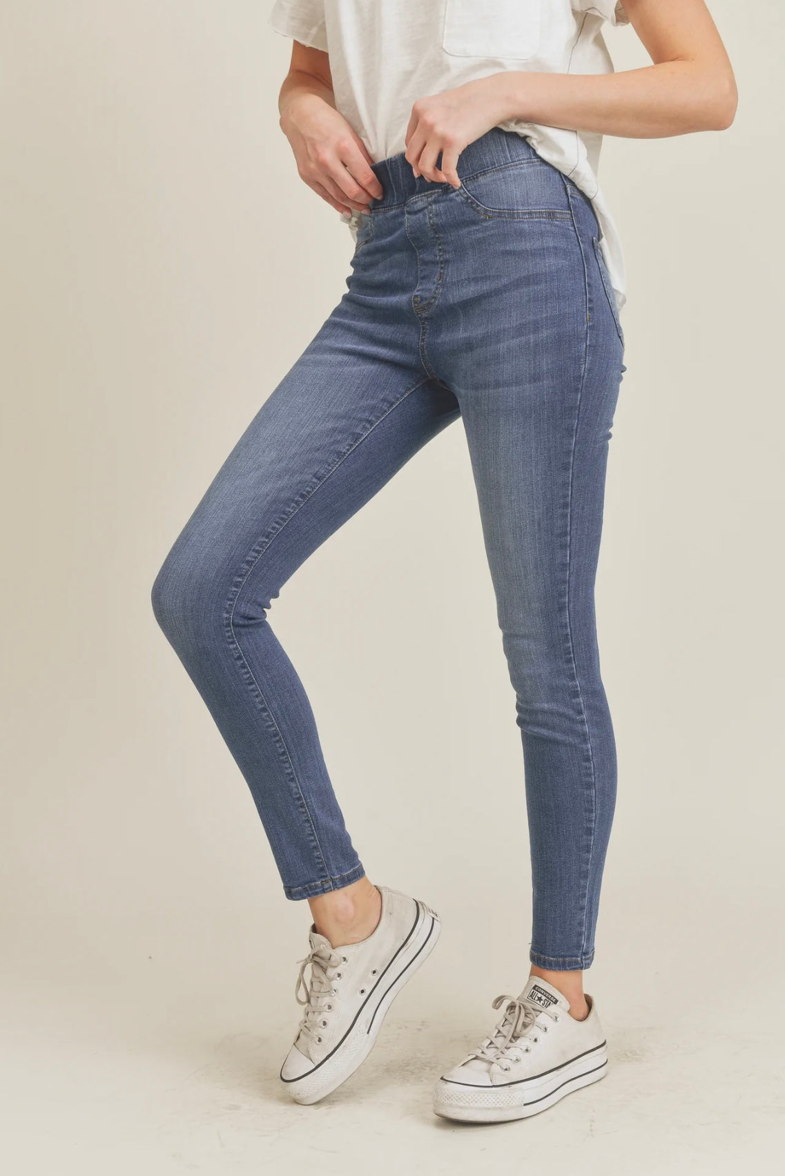 Clean Jean Pull On Denim Pants