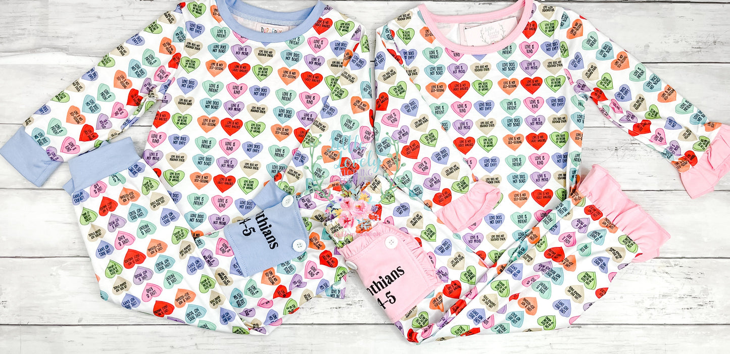 Love is Patient Drop Seat Lounge Set Boy