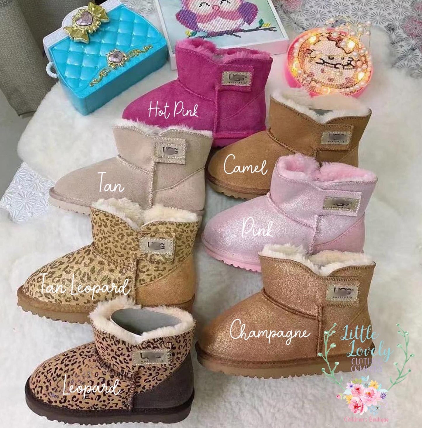 FLEECE GIRLS BOOTS {PRE-SALE}, ETA Late Nov to LLCCO