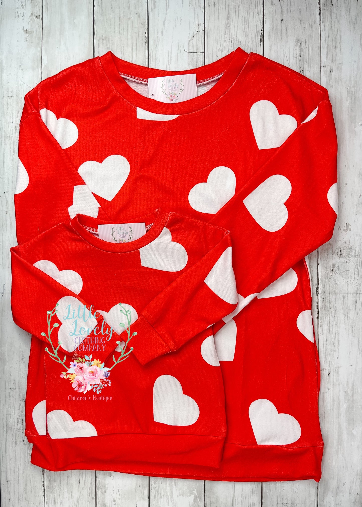 Mom & Me Hearts Pullover: Adults