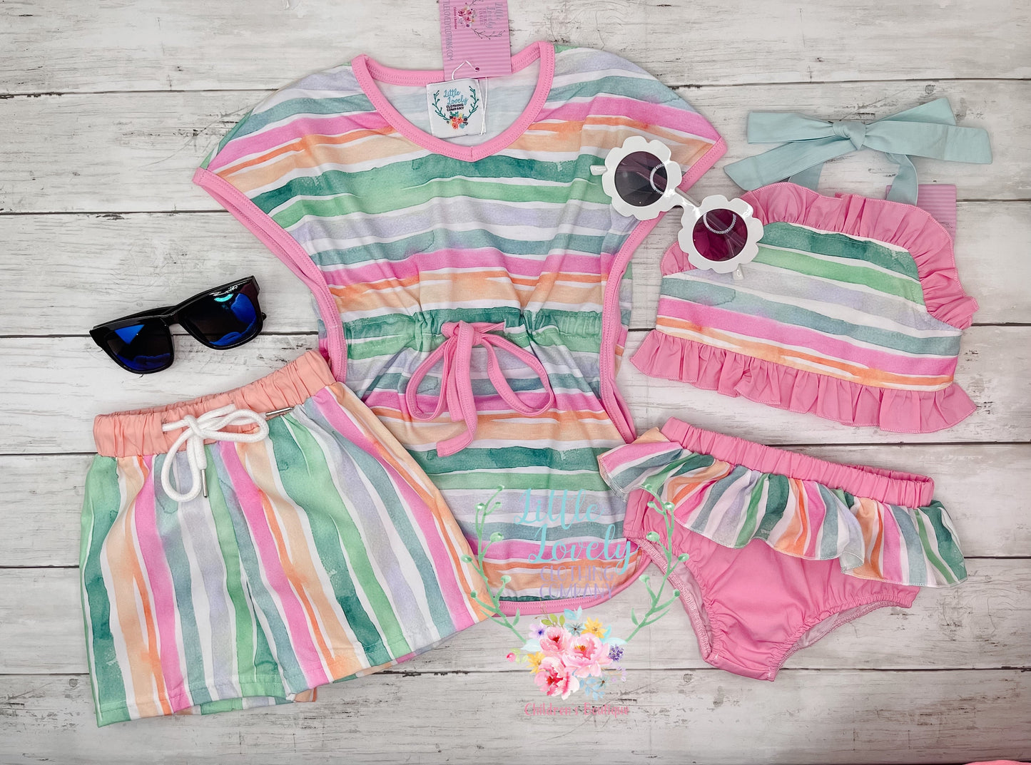 Sorbet Stripe Swim Trunks