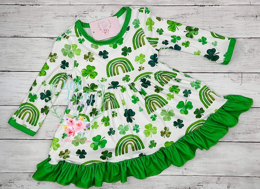 St. Patrick's Day Ruffle Dress
