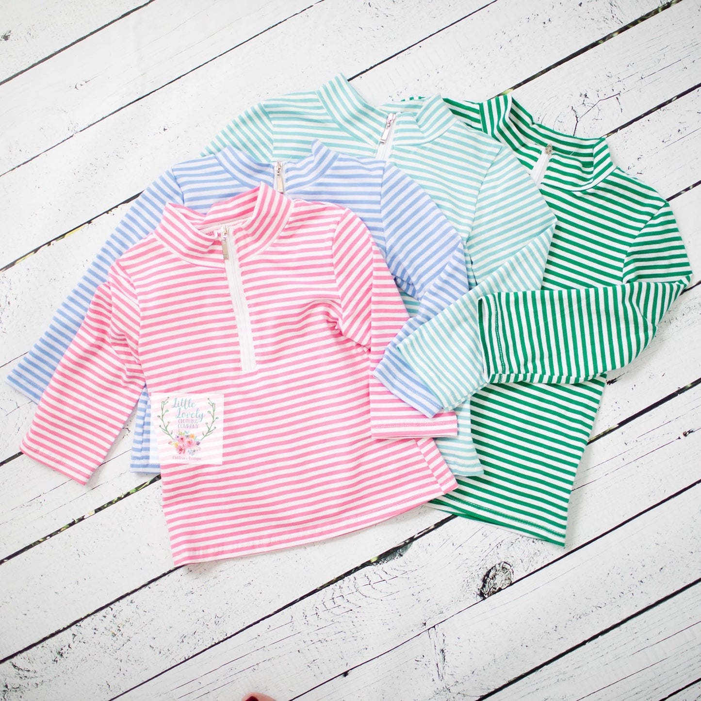 Green Stripe Pullover
