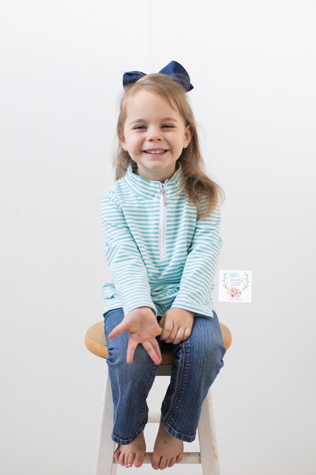 Green Stripe Pullover