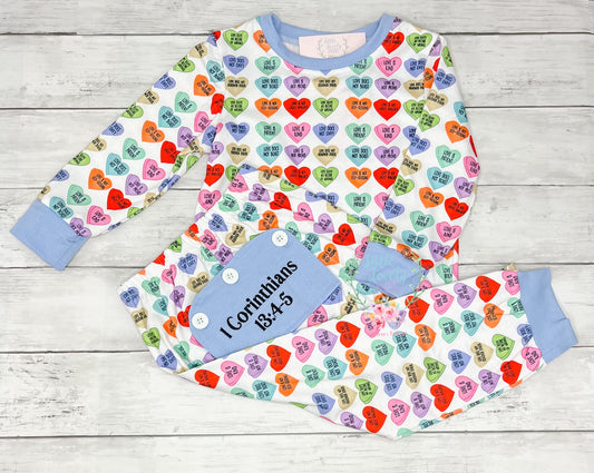 Love is Patient Drop Seat Lounge Set Boy