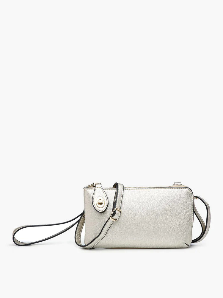 Kendall Crossbody/Wristlet- Light Gold
