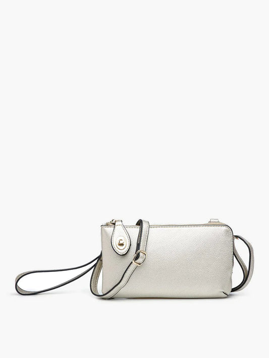 Kendall Crossbody/Wristlet- Light Gold