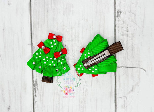 Christmas Tree Hair Clip