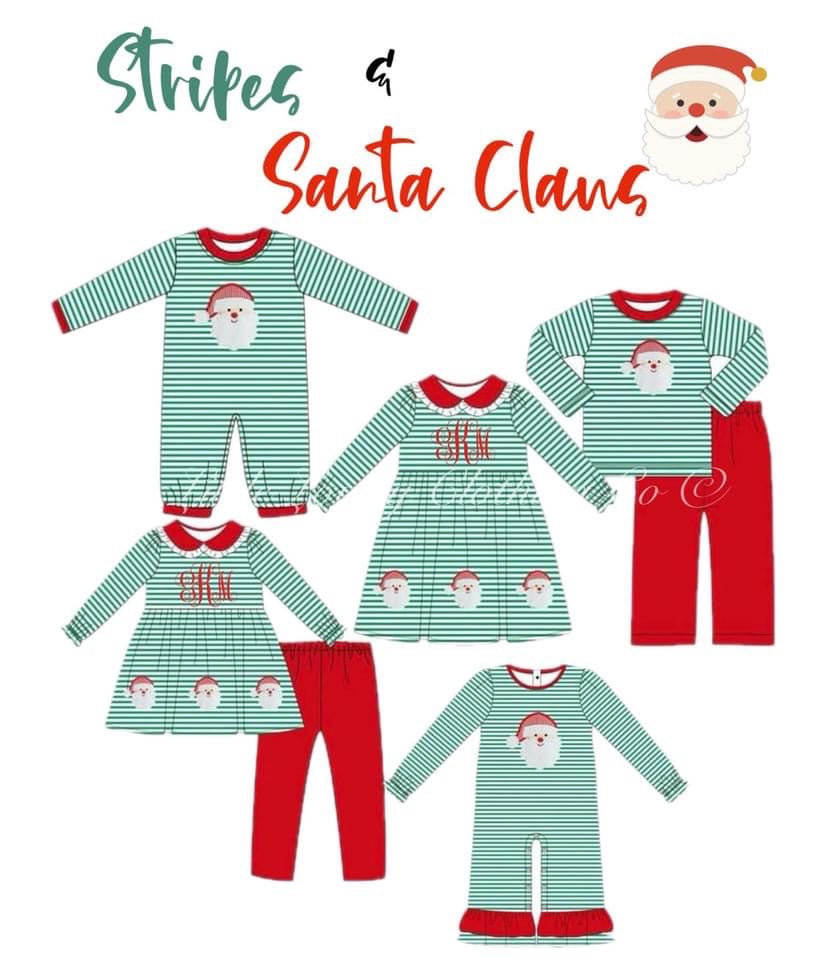 Stripes & Santa Claus Collection Presale ETA Sept to LLCCO Then to Customers