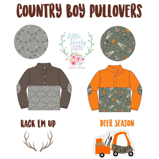 Country Boy '23 Pullover Collection ETA Nov to LLCCO