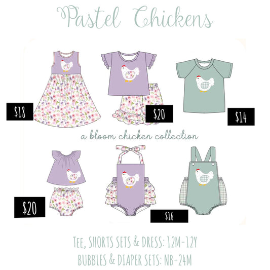 Pastel Chicken Collection Presale ETA May to Customers