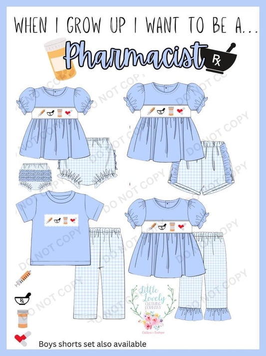 When I Grow Up I Want To Be A Pharmacist {Smock Pre-Sale} Eta Sept To LLCCO Then to Customers