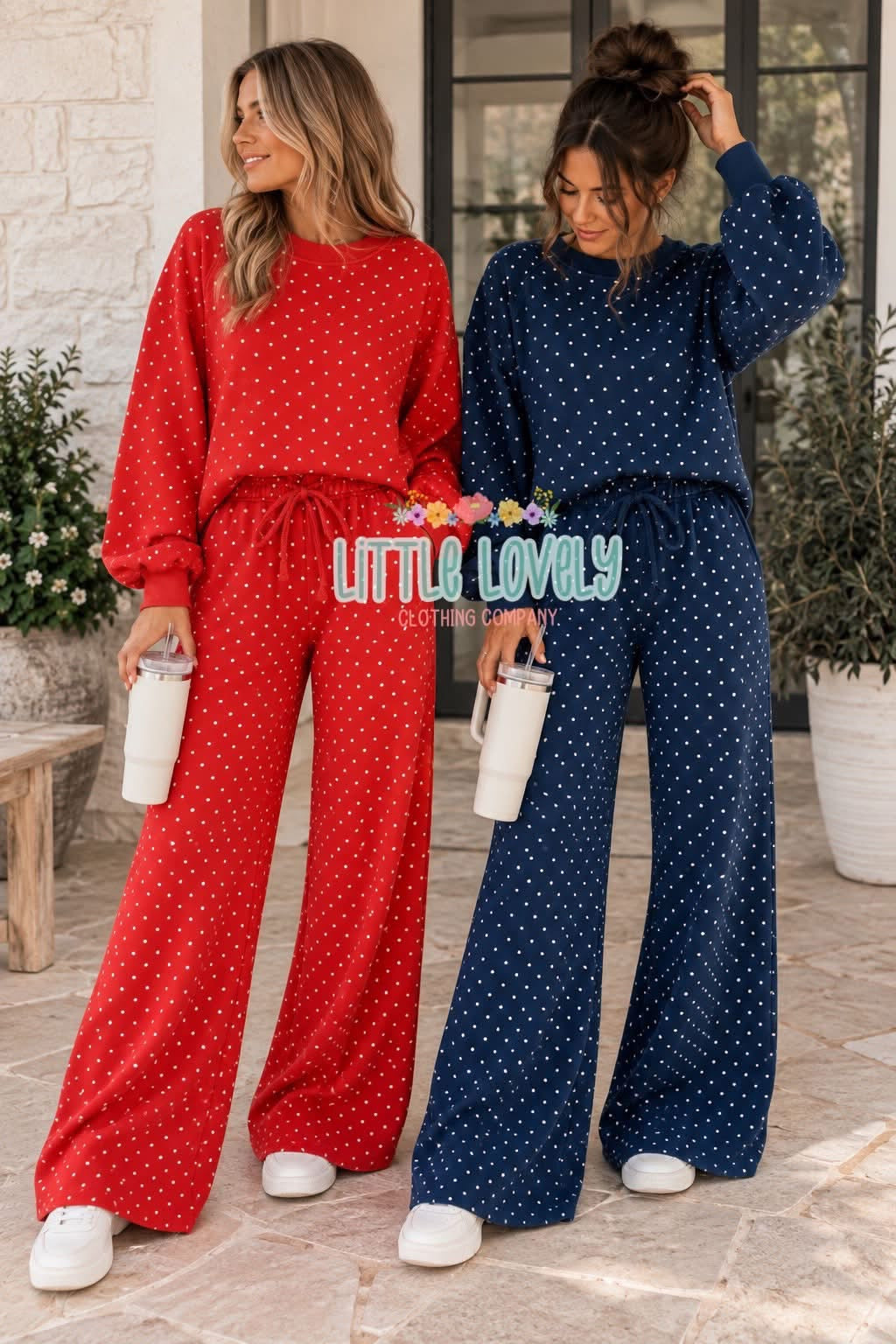Polka Dot Ladies Lounge Sets, ETA Late Oct to LLCCO