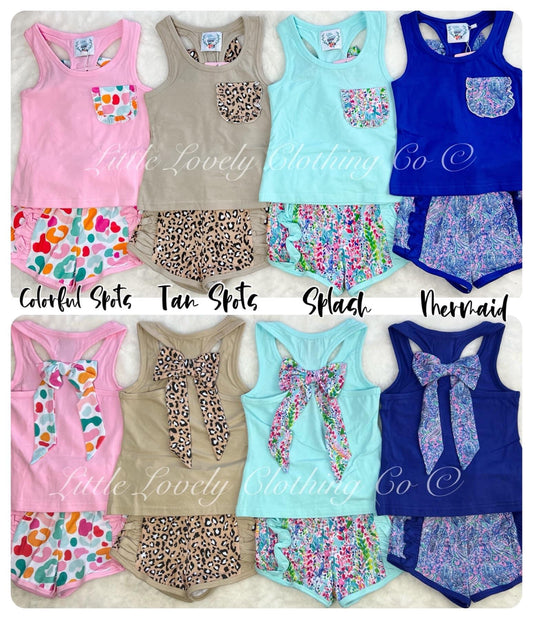 Round 2 Bow Back Ruffle Sets Collection ETA to Customer July