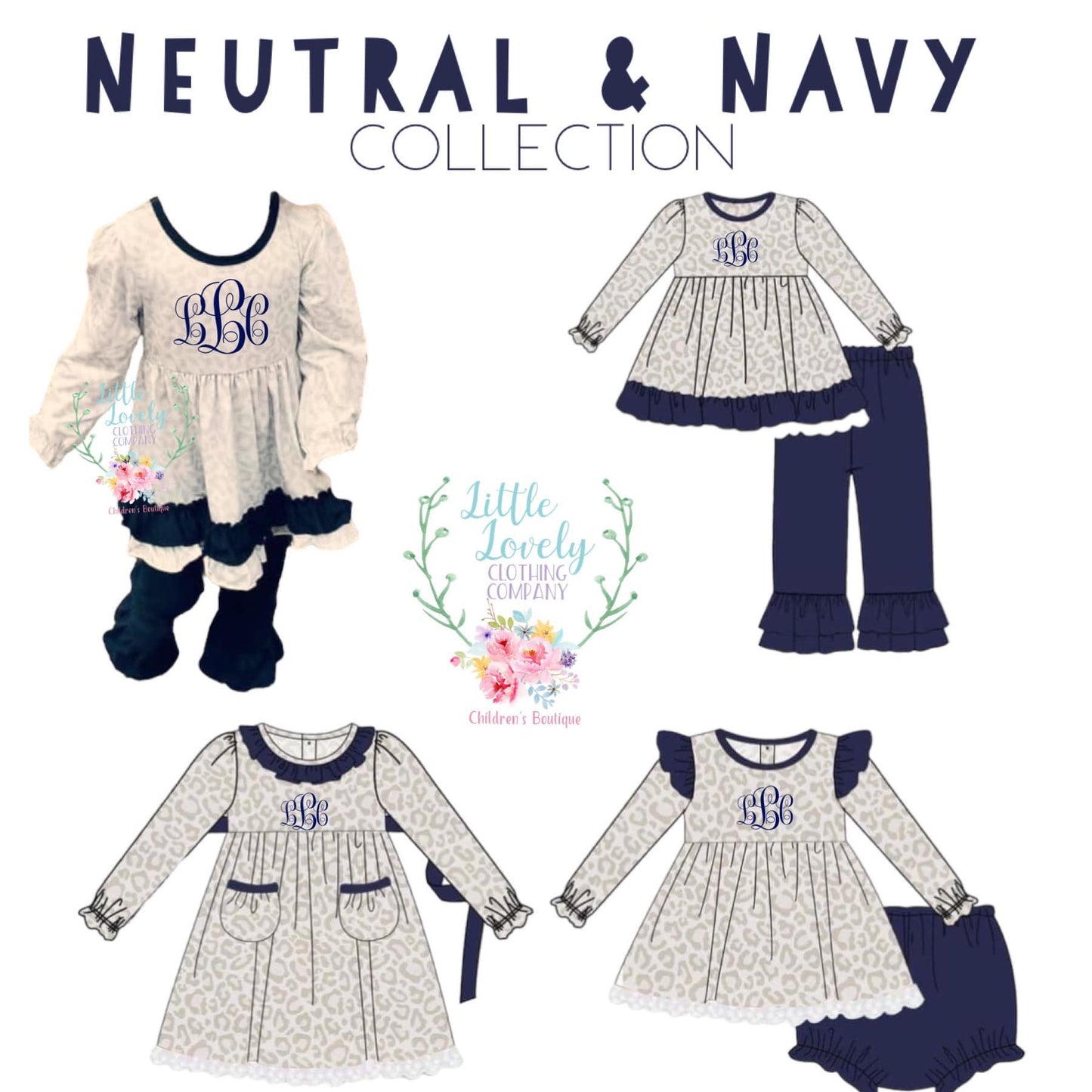 Neutral & Navy Collection ETA to LLCCO Nov