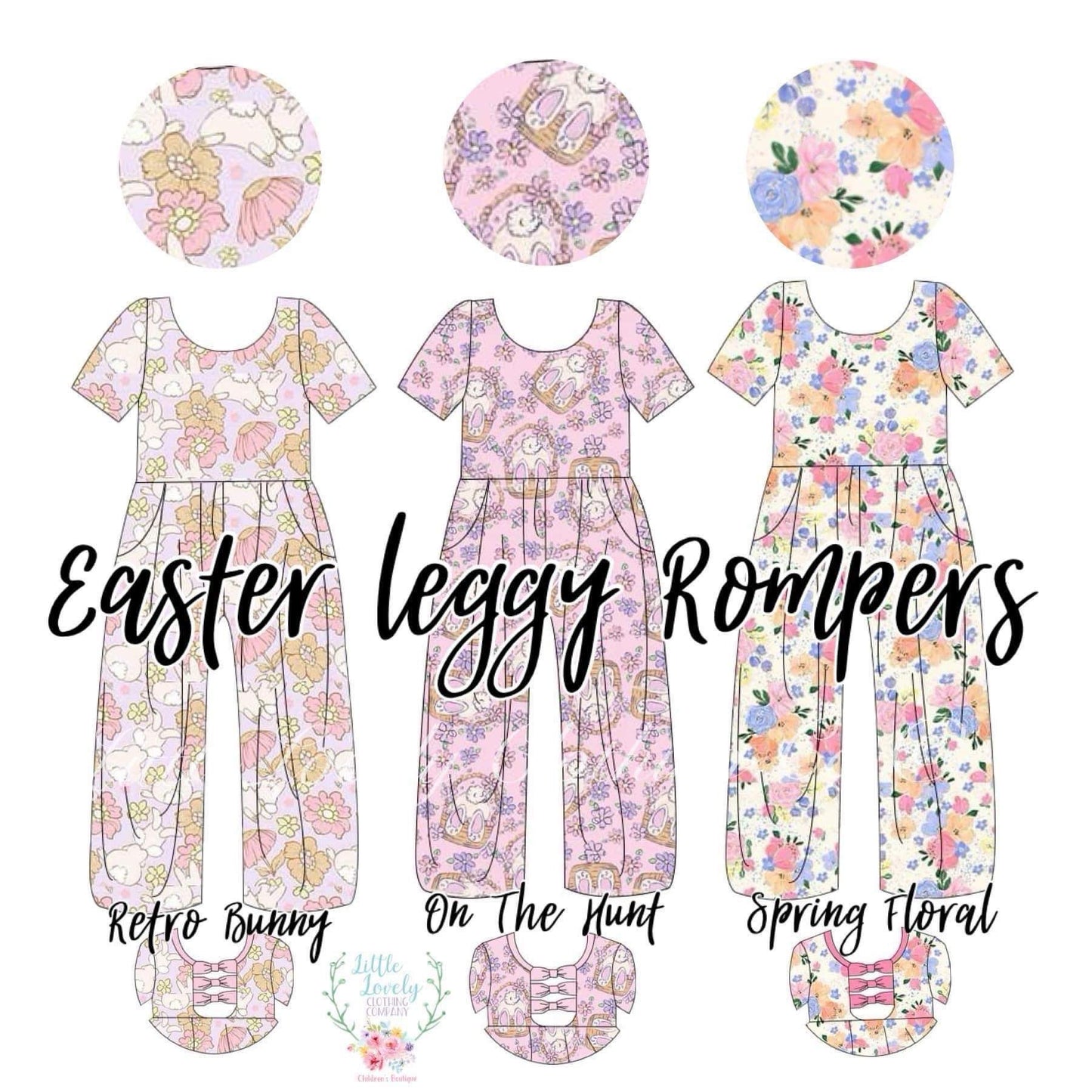 Easter Leggy Romper Pre-Sale ETA Late Feb to Customers