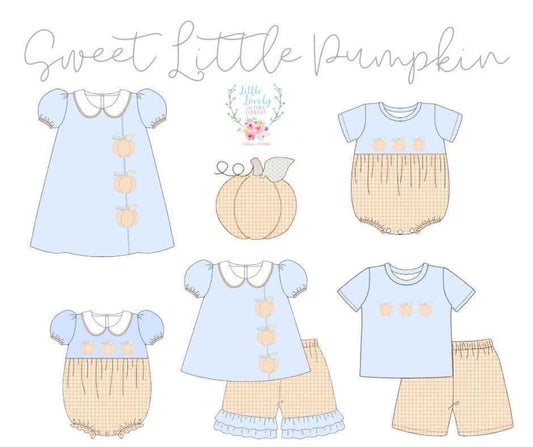 Sweet Little Pumpkin Collection ETA Sept to LLCCO Then to Customer