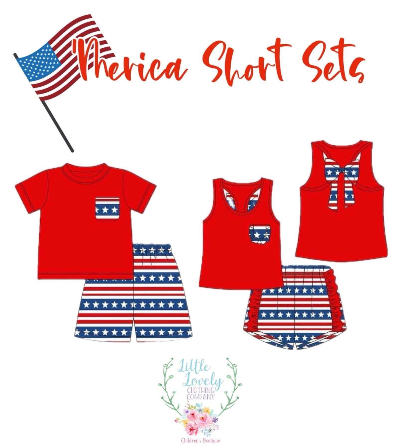 Merica Short Sets Collection Pre-Sale, ETA June to LLCCO, then to Customers