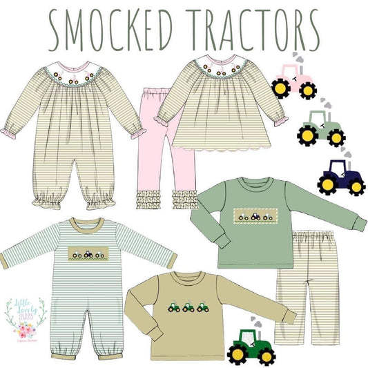Tractor Smocked Collection Eta Late Dec to LLCCO