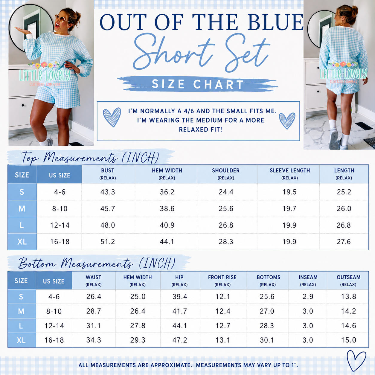 Out Of The Blue Short Set