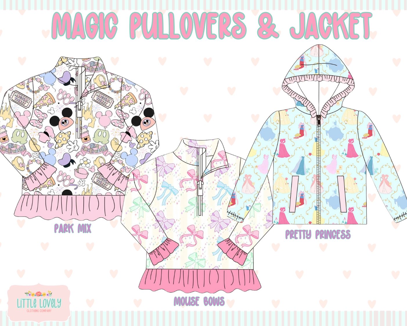 Magic Pullovers + Princess & Rosie Stripe Jacket  ETA: Late Nov