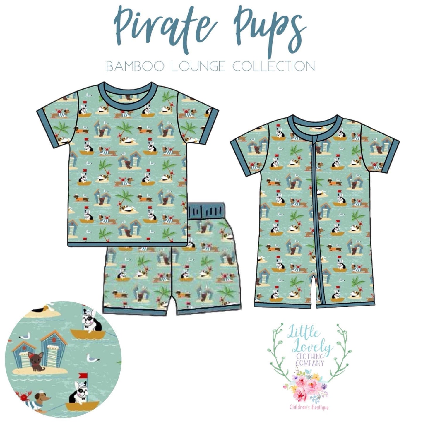 Pirate Pups Bamboo Lounge Collection Presale ETA Late April to LLCCO then to Customers