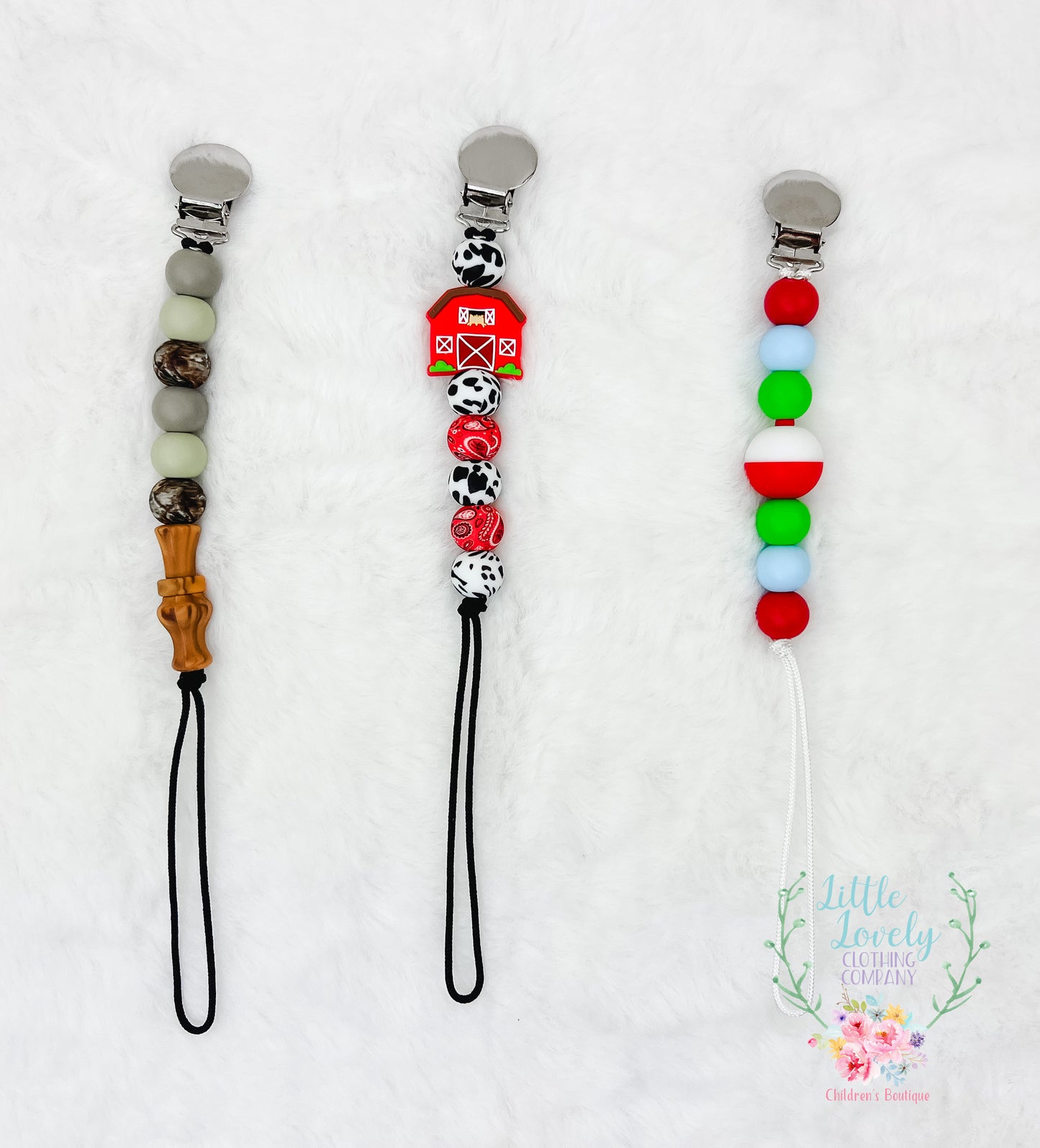 Duck Call Pacifier Clips