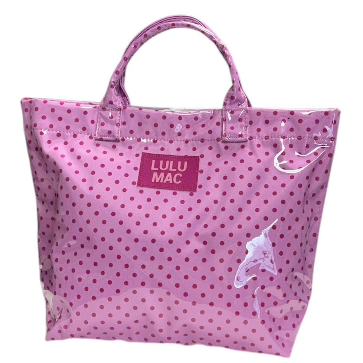 Lulu Mac TOTE BAG LIGHT PINK/HOT PINK DOT — Presale ETA Late November
