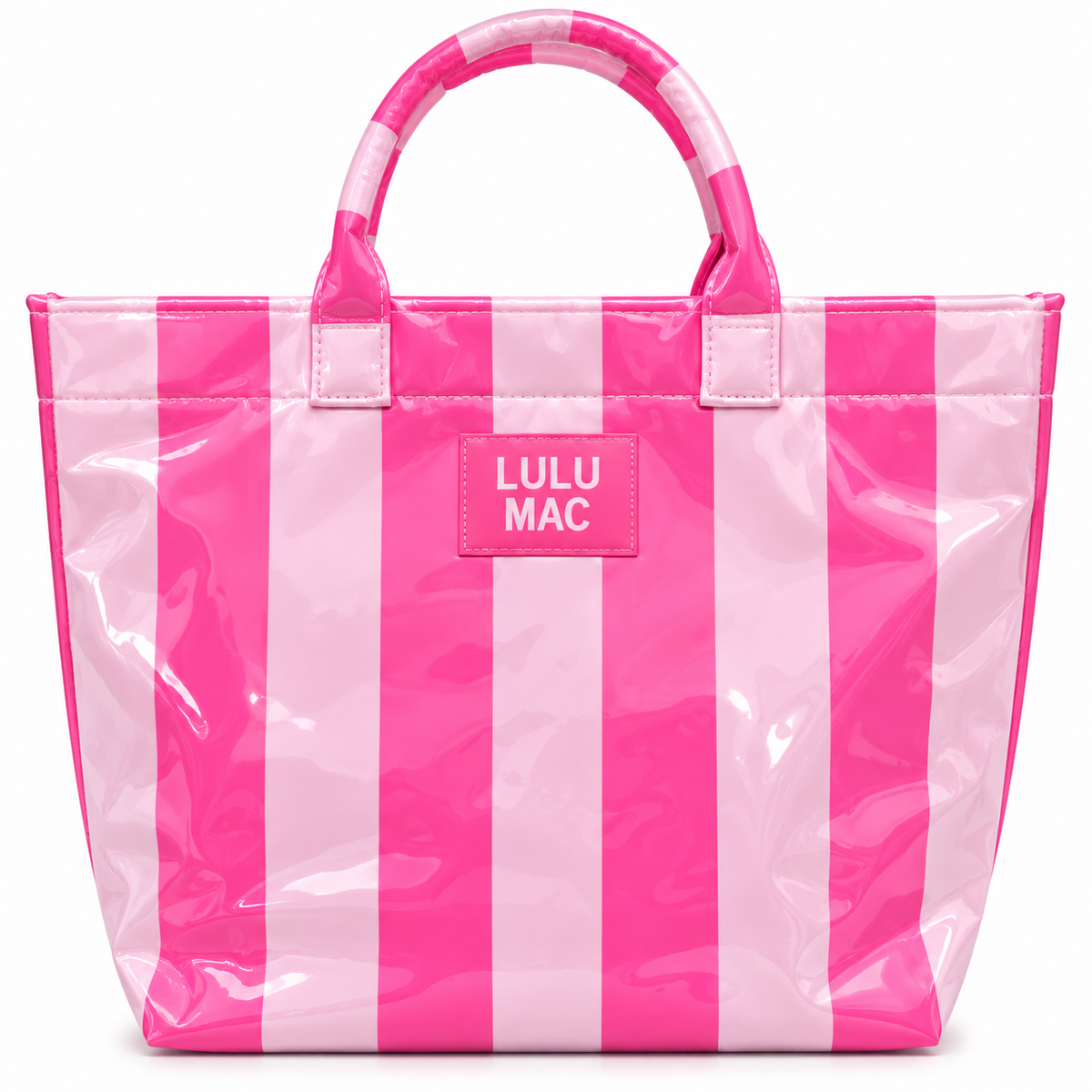 Lulu Mac TOTE BAG LT PINK/BUBBLEGUM STRIPE — Presale ETA Late November