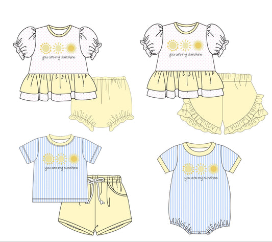 YOU ARE MY SUNSHINE-DOTS & STRIPES, ETA: MAY TO LLCCO