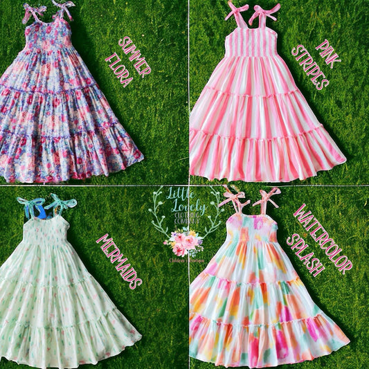 Girls Maxi Dresses Collection Presale ETA June to LLCCO Then to Customers