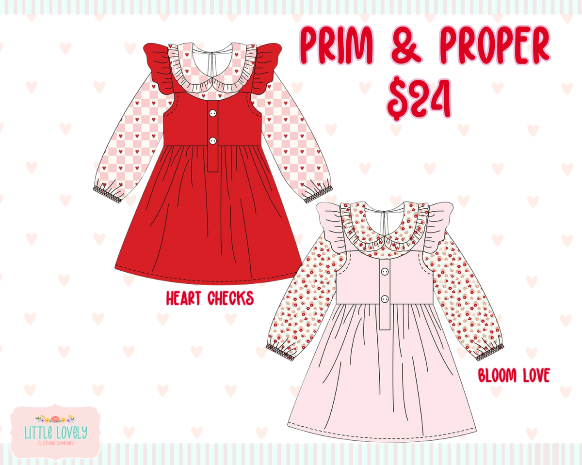 Prim & Proper Ruffle Dresses  ETA: Late Nov
