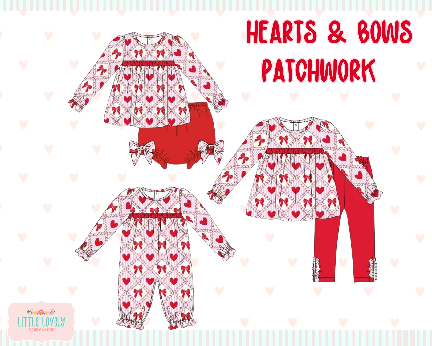 Hearts & Bows Patchwork,  ETA: Late Nov