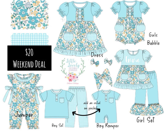 Floral Blues Collection Presale ETA Sept to LLCCO Then to Customers