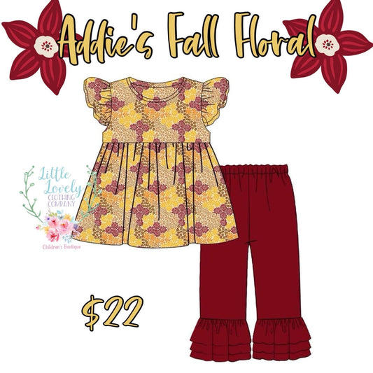 Addie's Fall Floral Presale ETA Late Aug to LLCCO Then to Customers