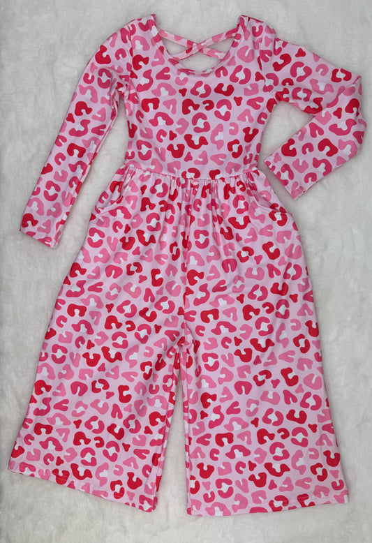 Pink Spots Leggy Romper