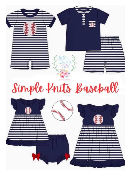 Simple Knit Baseball Collection Presale ETA Dec to LLCCO