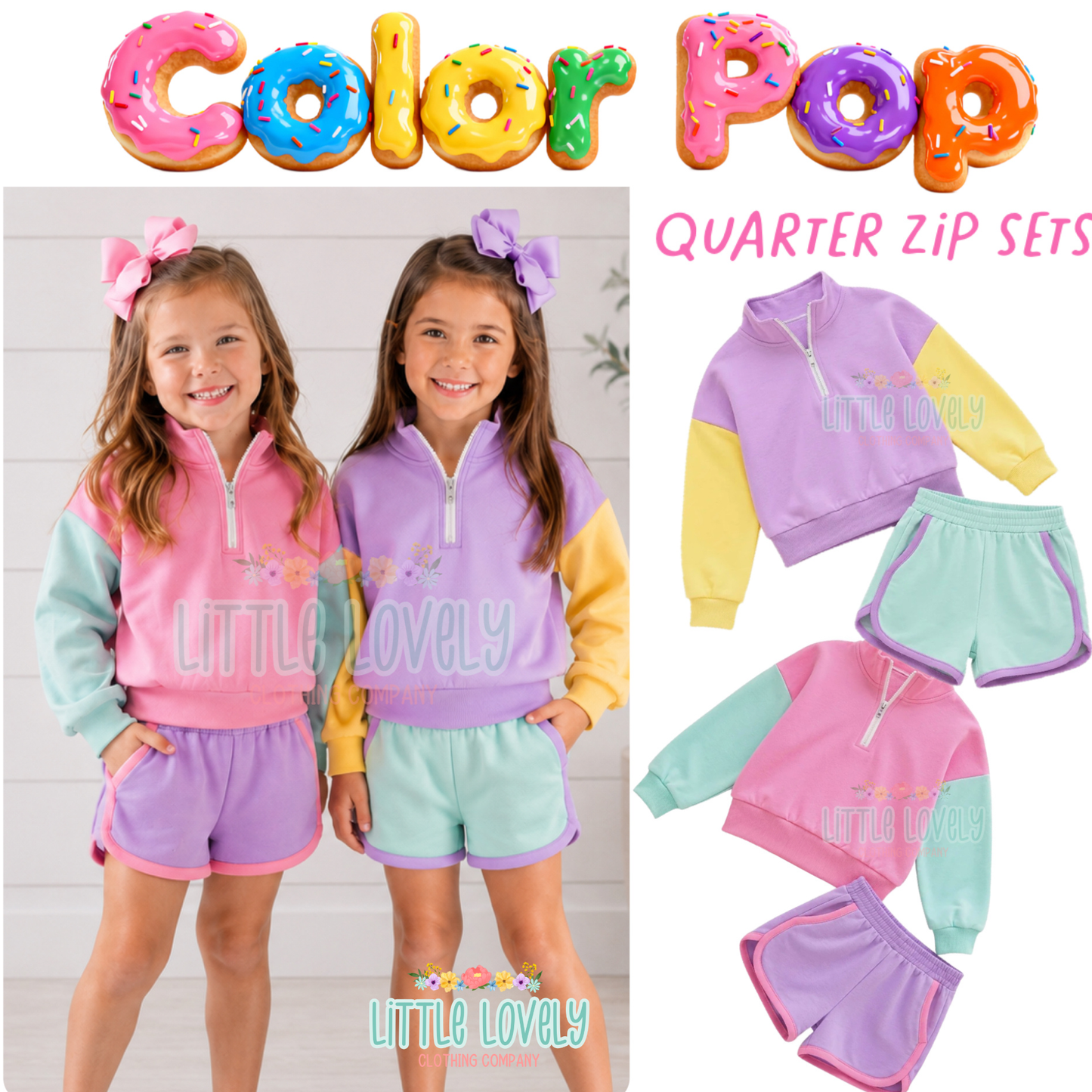 Girls Color Pop Sets , ETA: Oct to LLCCO