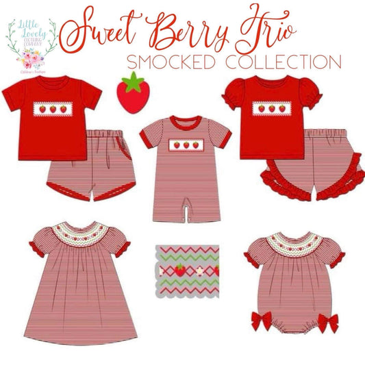 Sweet Berry Trio Smocked Collection Presale ETA Mid March to LLCCO