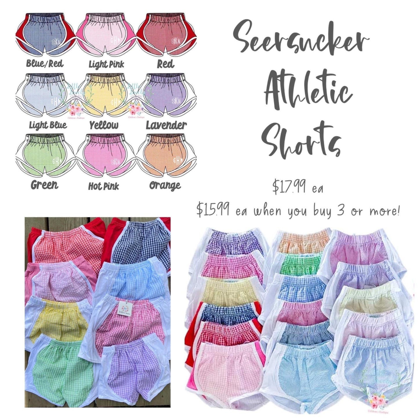 Seersucker Athletic Shorts ETA: April/May to LLCCO then to Customers