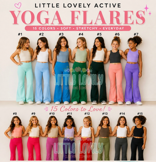 Solid Yoga Style Flares , ETA Nov to LLCCO