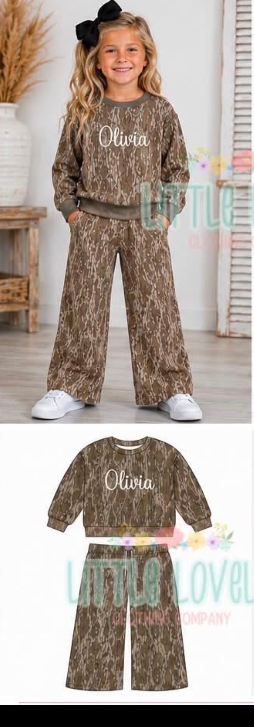 Camo Custom Lounge Sets: Ships Nov