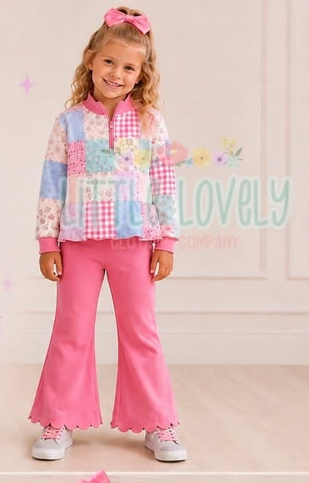 Pretty Patchwork Peplum Set, ETA; Nov to LLCCO