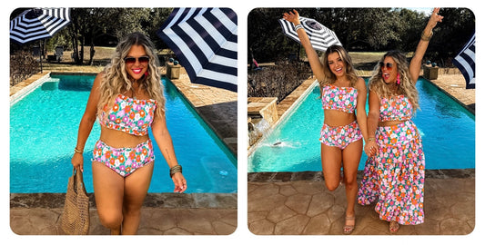 AMALFI Blooms Swim Set