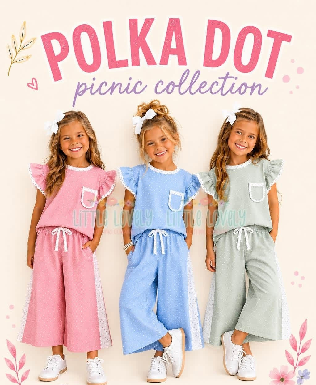 Polka Dot Picnic Sets, ETA: Sept to LLCCO